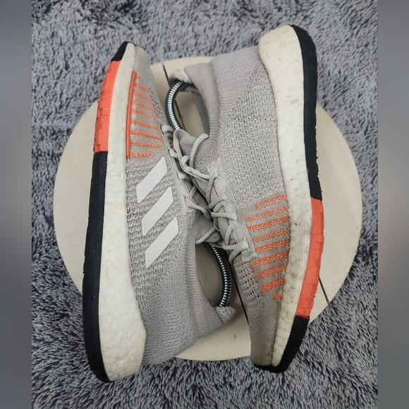Adidas PulseBoost HD Womens Size 8 Orange White Athletic Running Shoes Sneakers - Picture 5 of 9